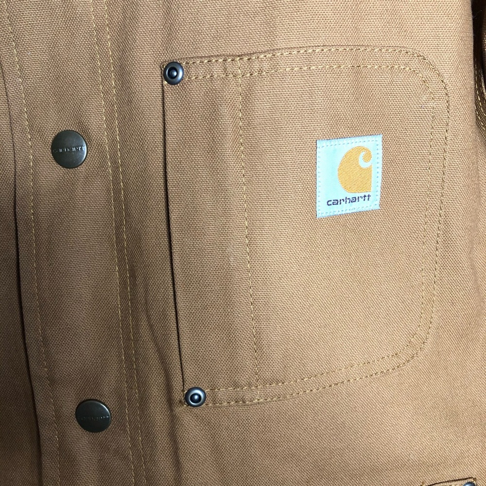 Carhartt Full Swing Fleece Lined Canvas Chore Coat - Picture 3 of 8